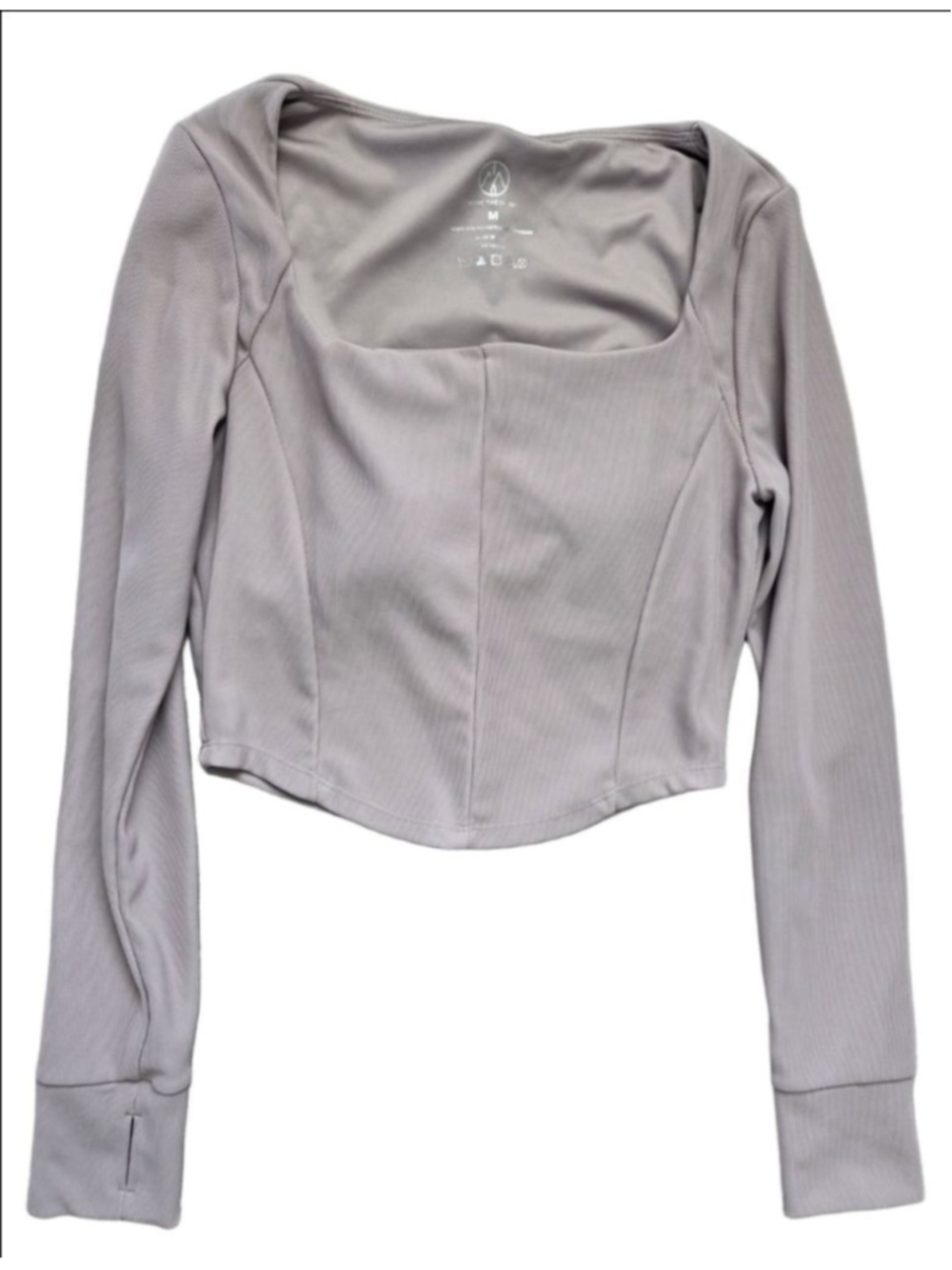 Women's MOVE THEOLOGY Long Sleeve Top M Light Gray